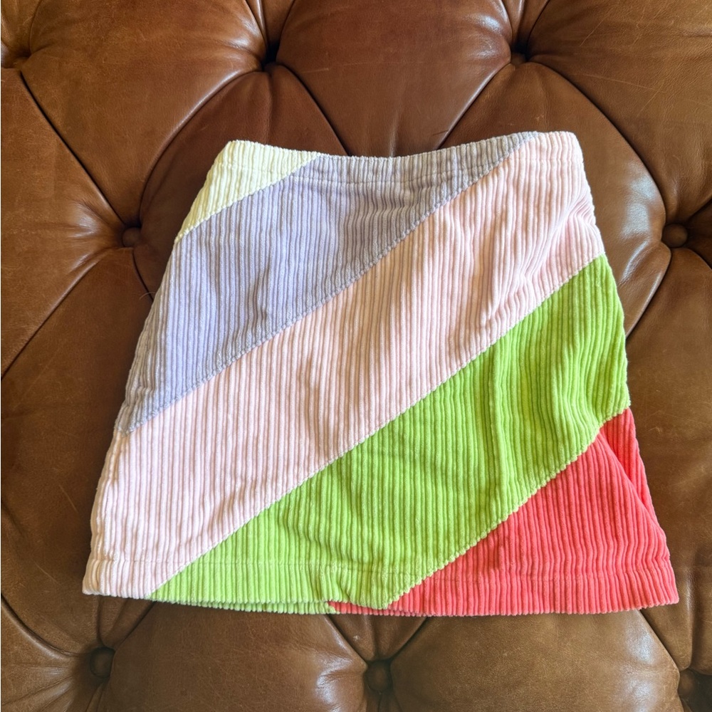 Colorful Striped Girl's Skirt